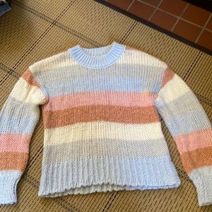 Pastel thick knit sweater